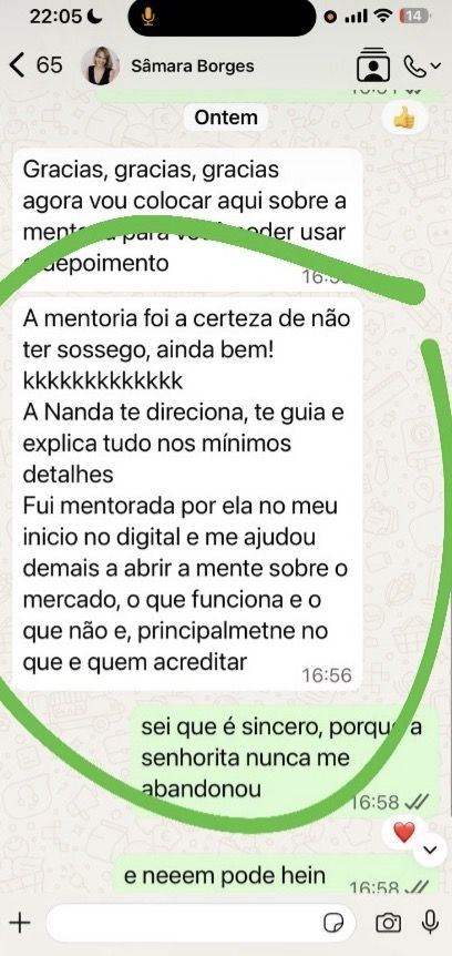 Depoimento de cliente